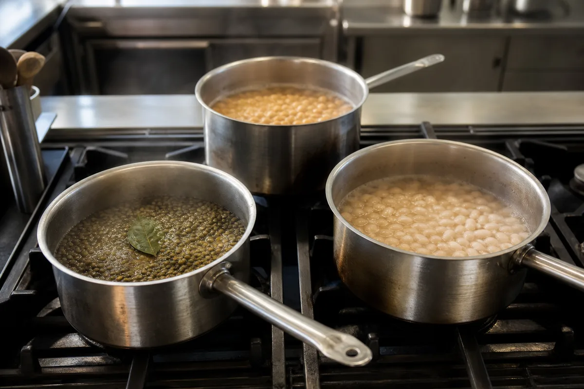 Cuisson des légumineuses : trempage, temps et repères